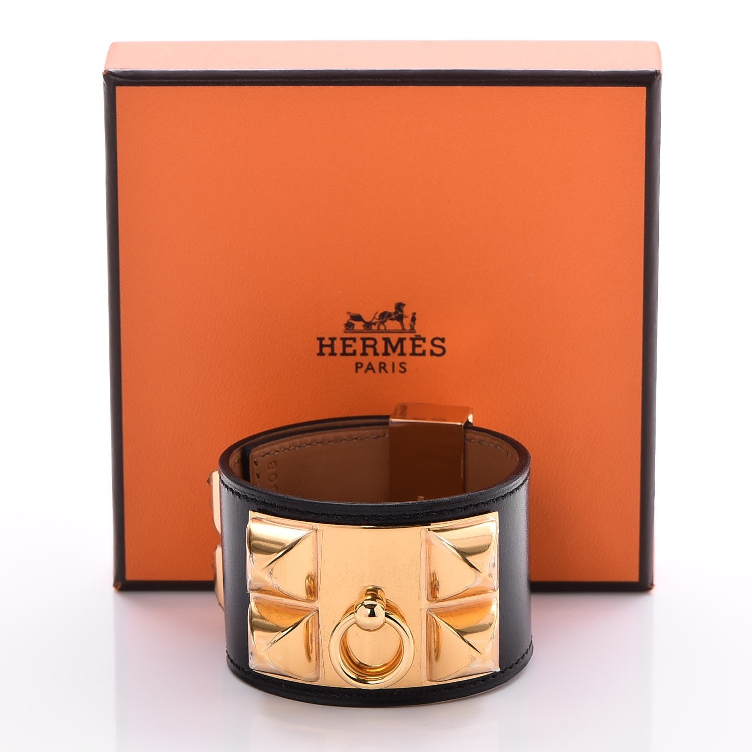 Hermes Box Collier De Chien CDC Bracelet S Black 7 of 7