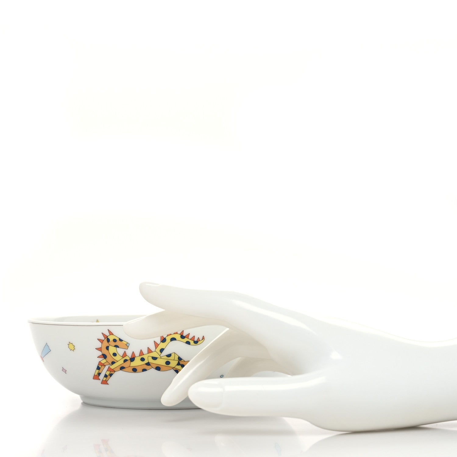 Hermes Porcelain Epopee Cereal Bowl 2 of 8