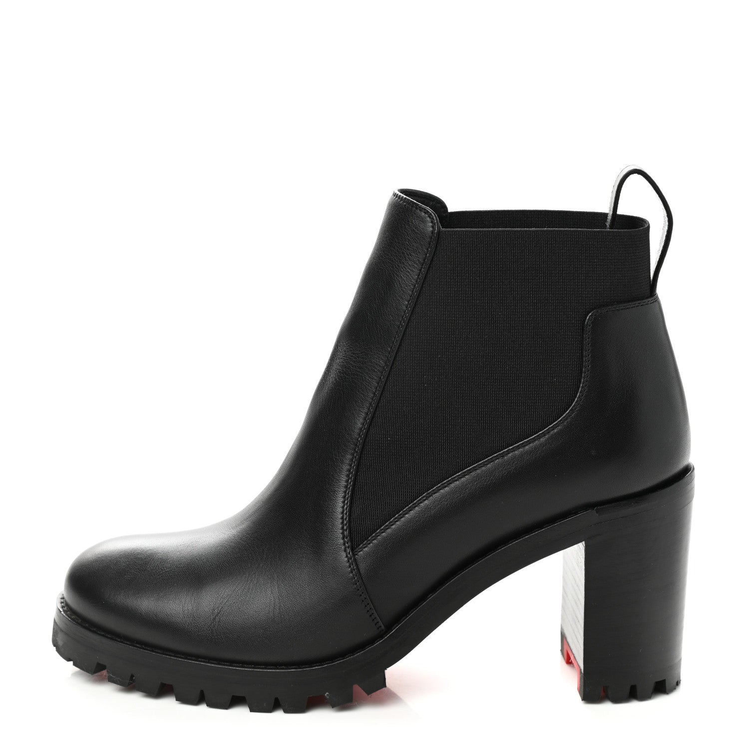 Christian Louboutin Calfskin Marchacroche 70 Chelsea Boots 35 Black 1 of 8
