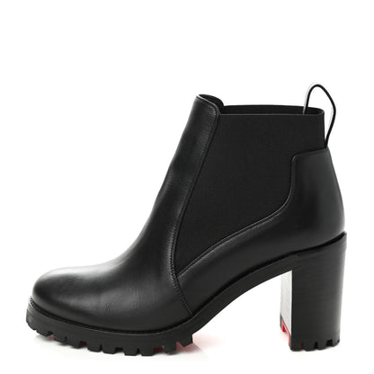 Christian Louboutin Calfskin Marchacroche 70 Chelsea Boots 35 Black 1 of 8