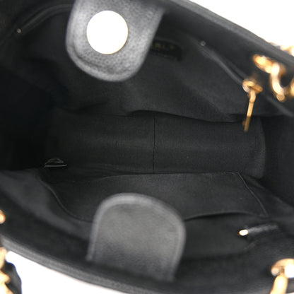 Chanel Caviar Quilted Petit Shopping Tote PST Black 5 of 10
