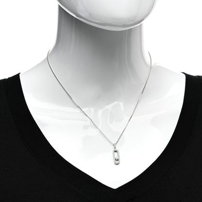 Messika 18K White Gold Diamond LM Move Uno Pave Pendant Necklace 2 of 5
