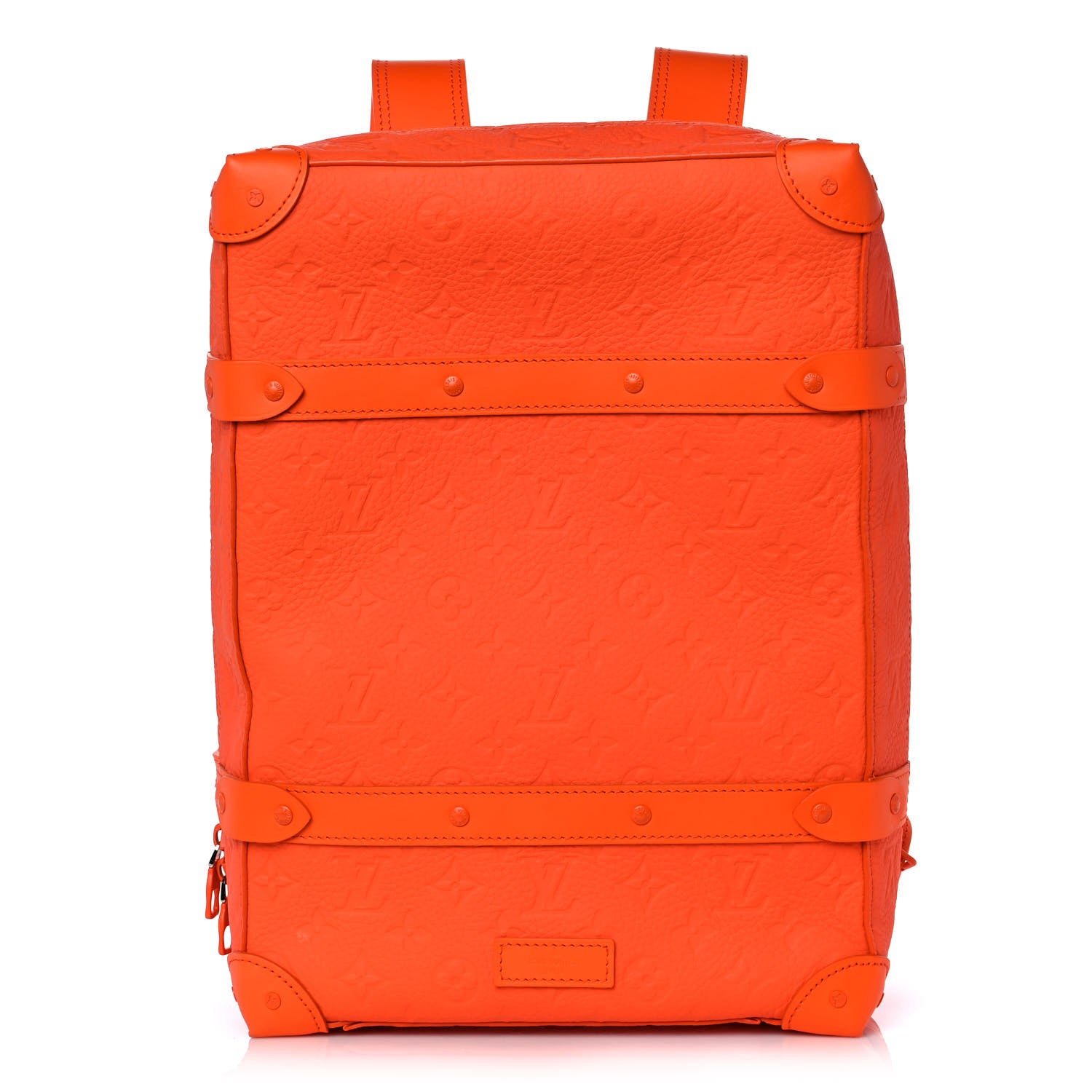 Louis Vuitton Taurillon Empreinte Soft Trunk Backpack PM Orange 1 of 9