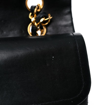 Chanel Lambskin Quilted Medium Double Flap Black 15 of 18