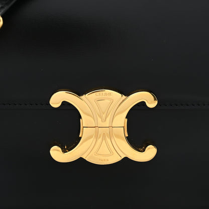 Celine Shiny Calfskin Medium Triomphe Black 8 of 11