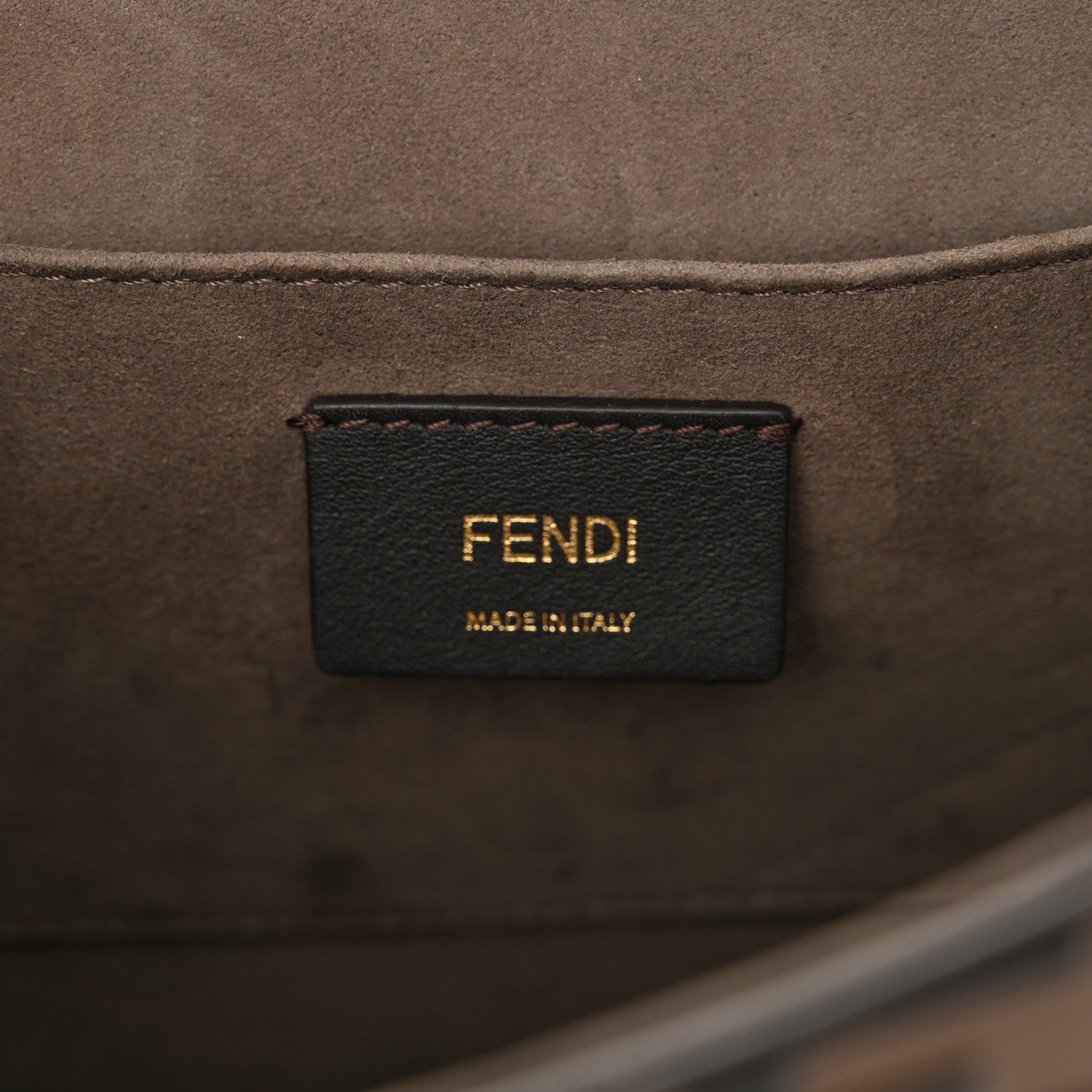 Fendi Vitello Century F is Fendi Bi-Color FF 1974 Embossed Kan I Shoulder Bag Fragola Maya Black 5 of 14