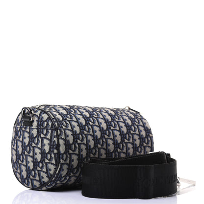 Christian Dior Oblique Roller Messenger Bag Blue 3 of 16