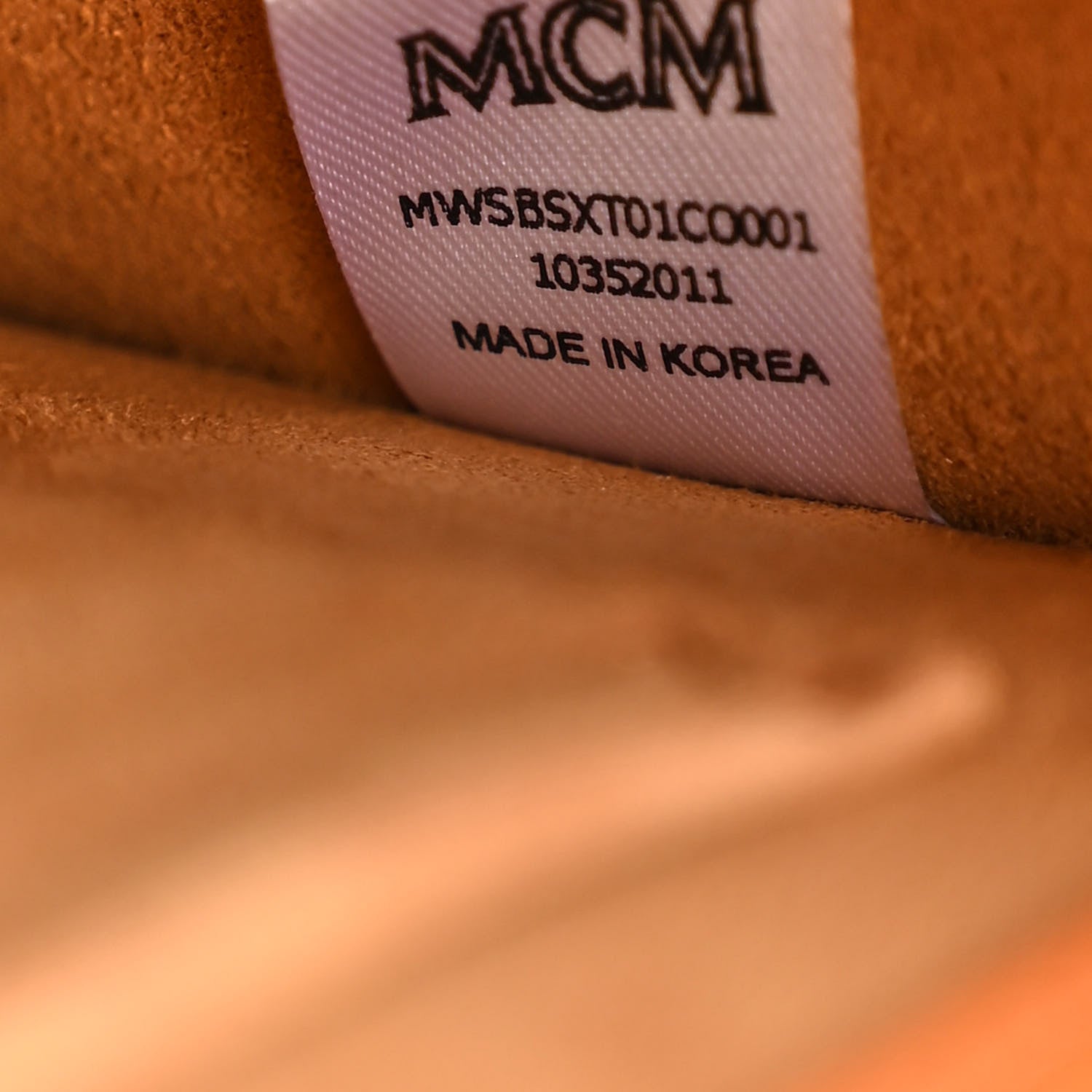 MCM Visetos Medium Tracy Shoulder Bag Cognac 6 of 10