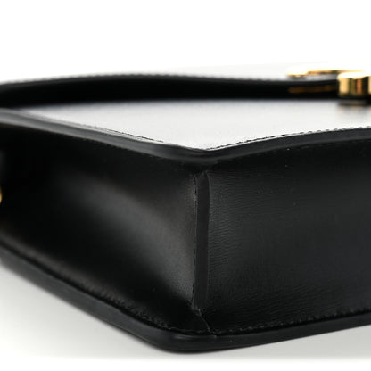 Celine Shiny Calfskin Triomphe Margo Wallet on Chain Black 9 of 12