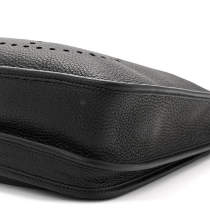 Hermes Taurillon Clemence Evelyne III PM Black 10 of 11