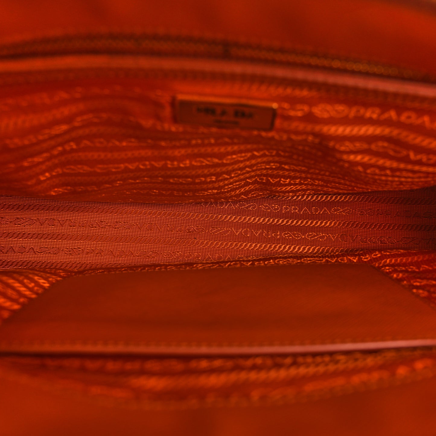 Saffiano Small Galleria Double Zip Tote Papaya