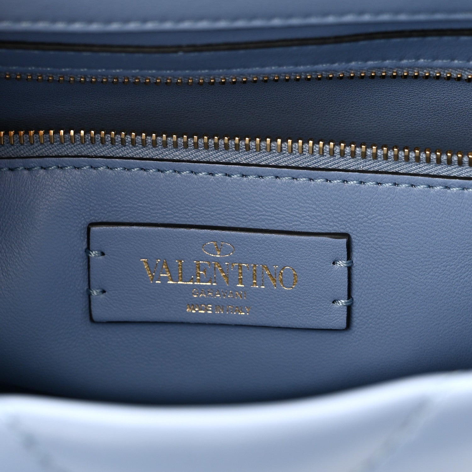 Valentino Garavani Nappa Medium Roman Stud Shoulder Bag Niagara 6 of 9