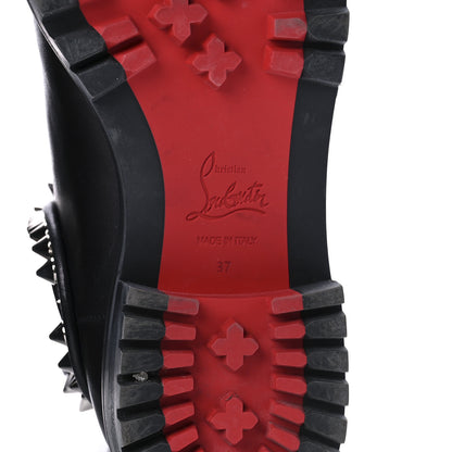Christian Louboutin Nappa Spiked Capahutta Flat Chelsea Boots 37 Black 6 of 7