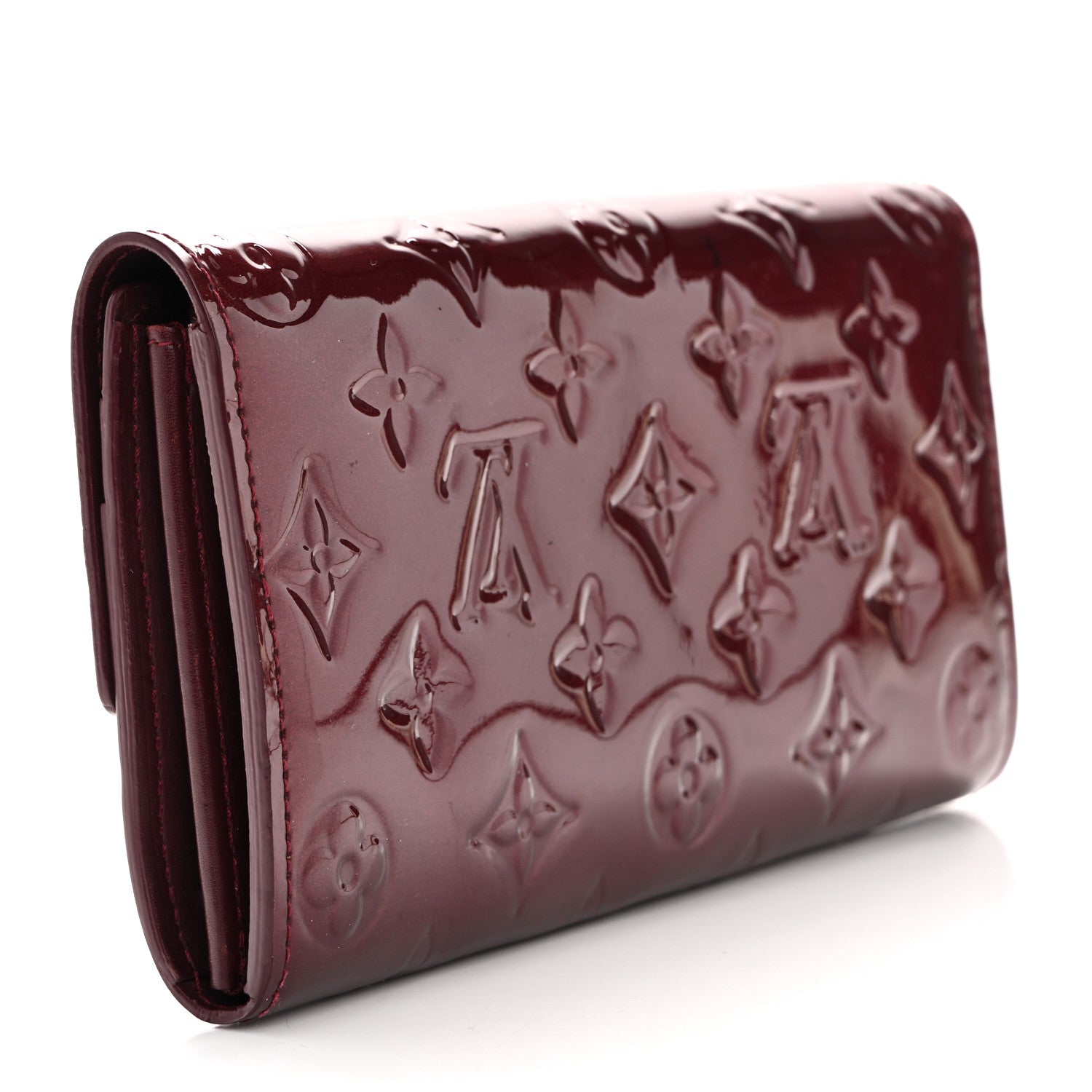 Louis Vuitton Vernis Sarah Wallet Rouge Fauviste 3 of 8