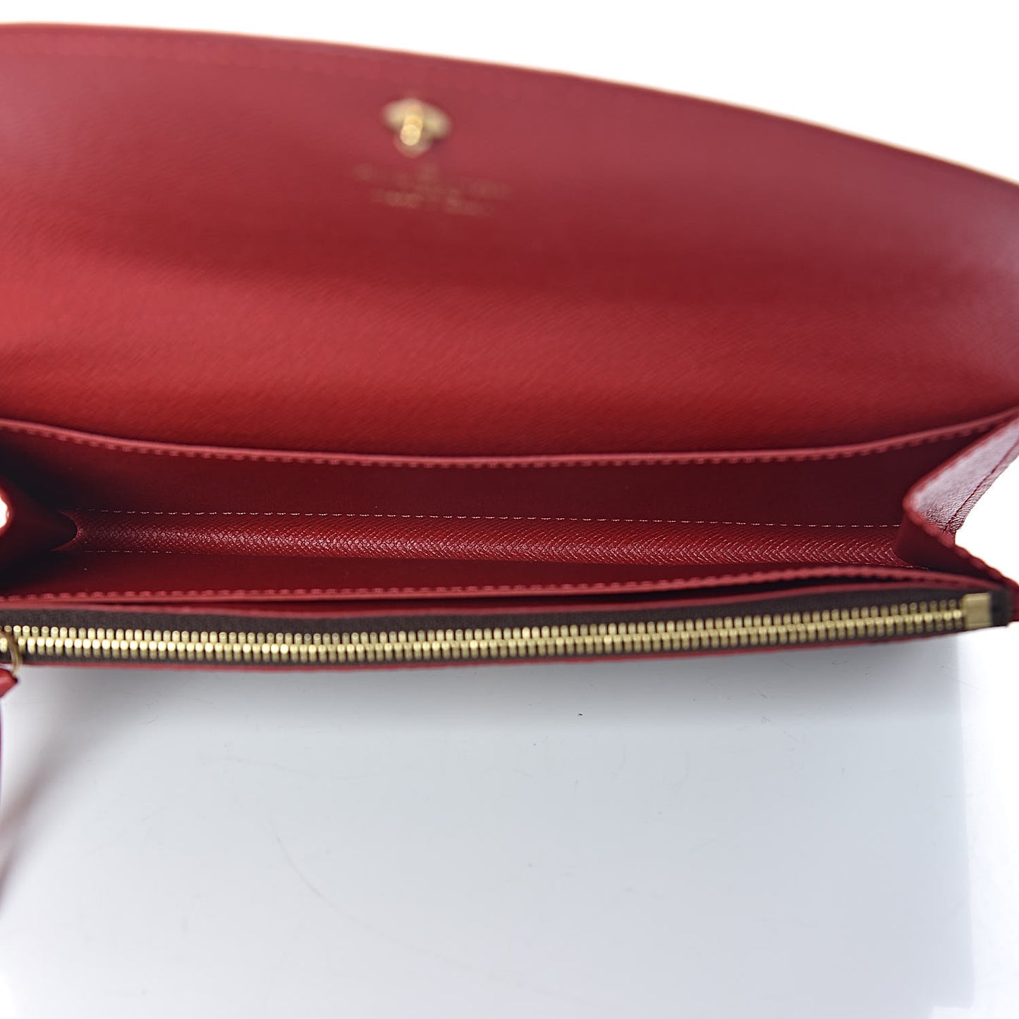 Damier Ebene Caissa Wallet Cherry