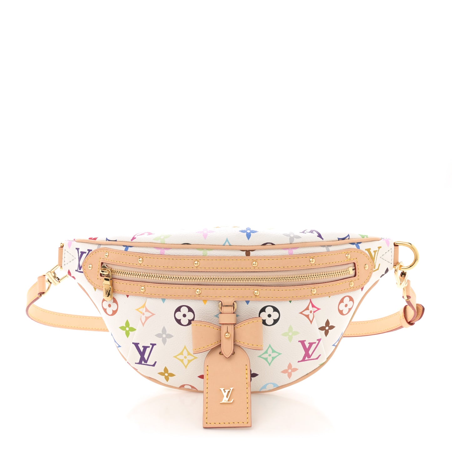 LV X TM Monogram Multicolor High Rise Bumbag White