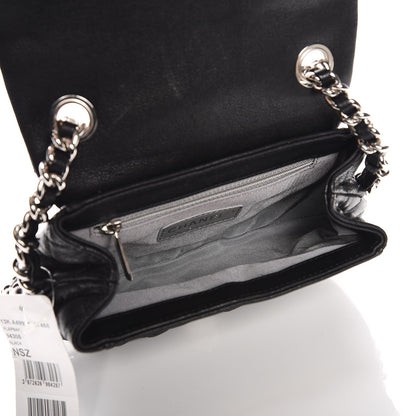 Chanel Washed Lambskin Quilted Mini Chain Around Flap Black 5 of 7