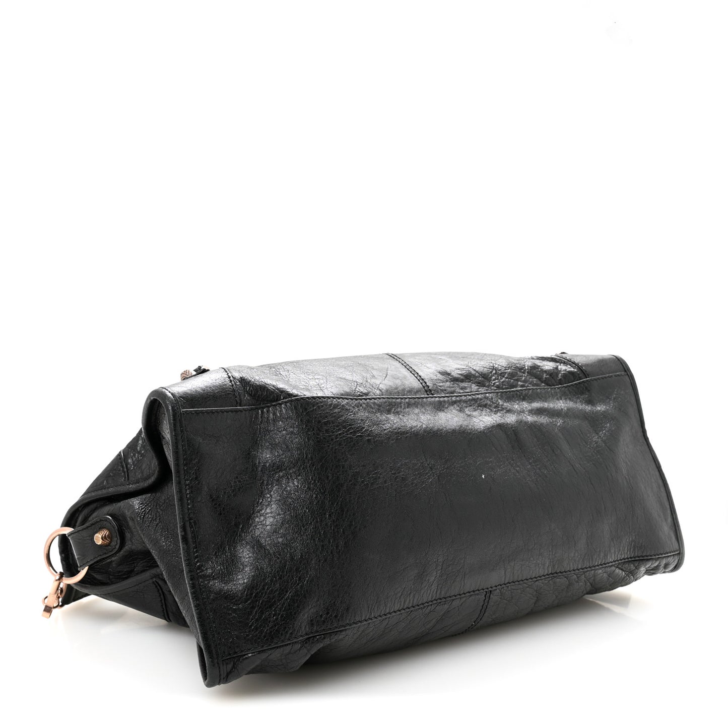 Agneau Giant 21 Rose Gold  Hardware Part Time Black