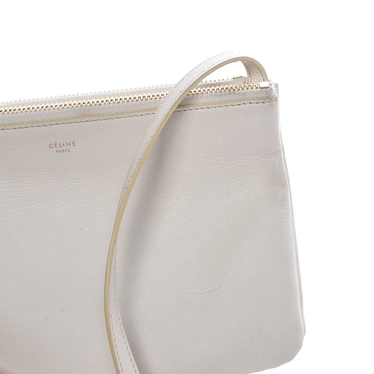 Lambskin Small Trio Crossbody Bag White