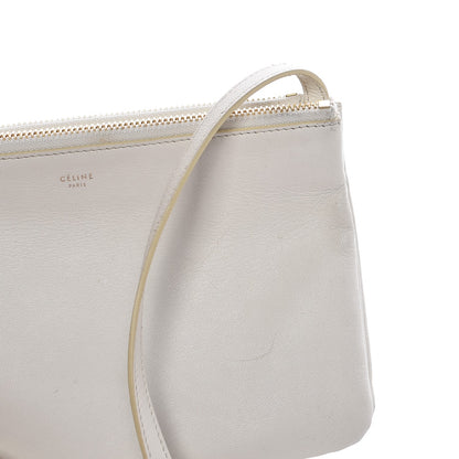 Celine Lambskin Small Trio Crossbody Bag White 11 of 22
