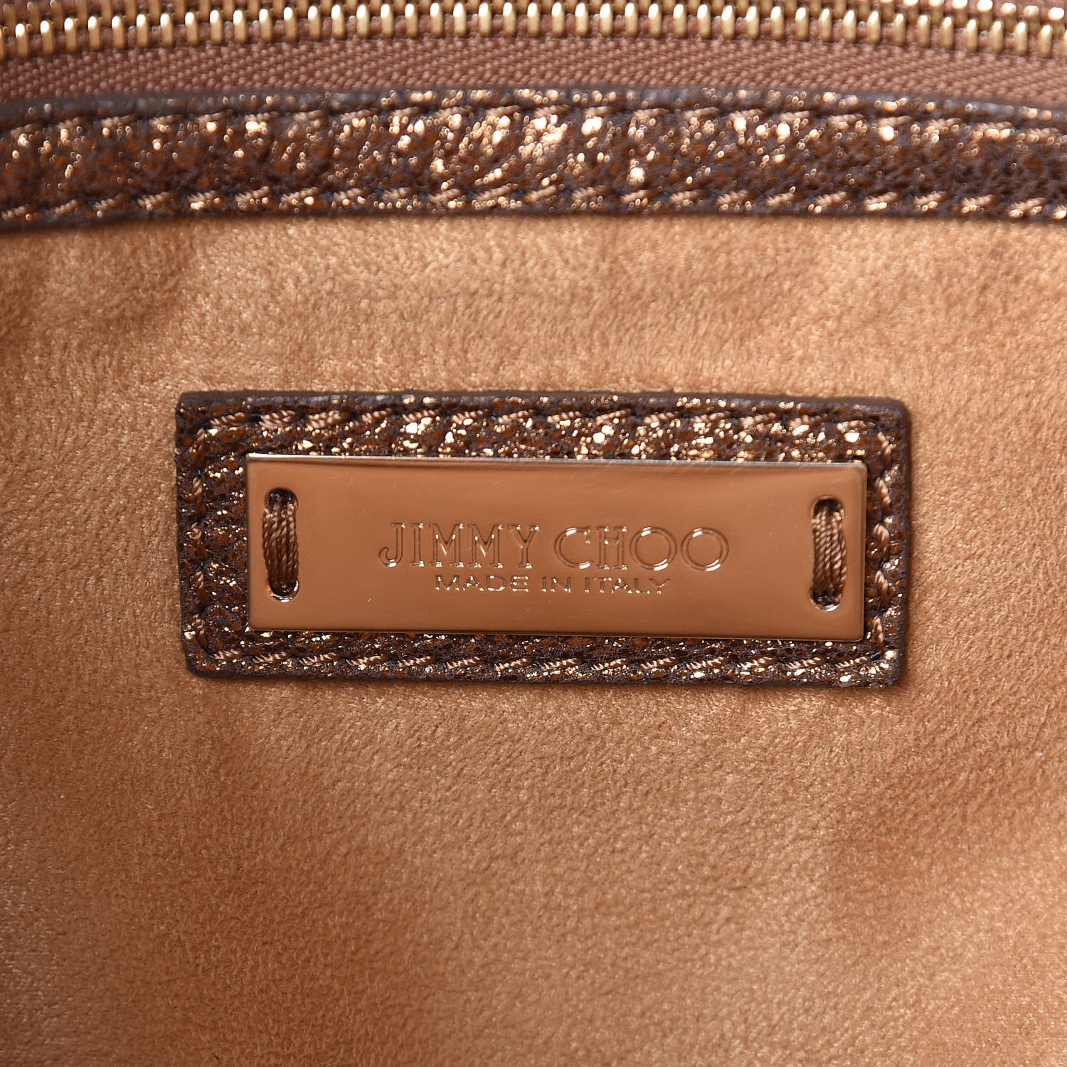 Jimmy Choo Metallic Grainy Calfskin Rachel Shoulder Bag Gold 6 of 11