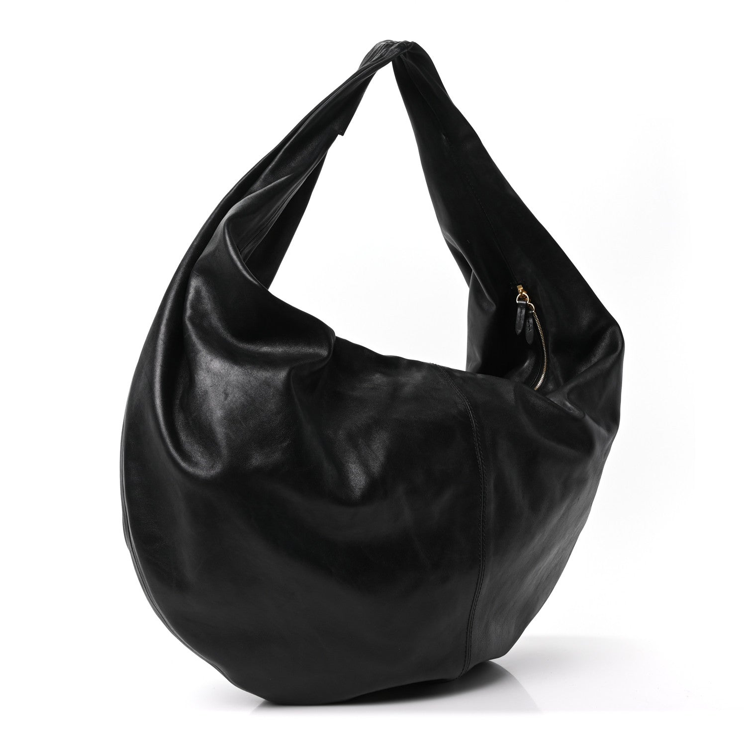 Khaite Vintage Calfskin Extra Large Olivia Hobo Black 3 of 10