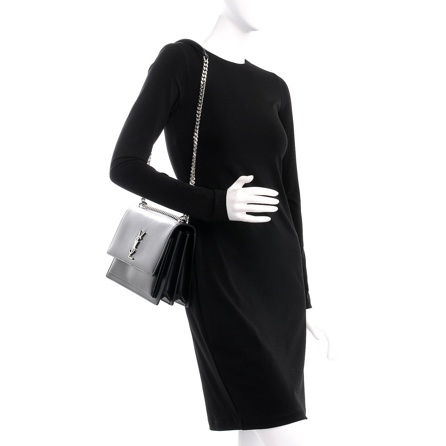 Calfskin Large Monogram Sunset Black