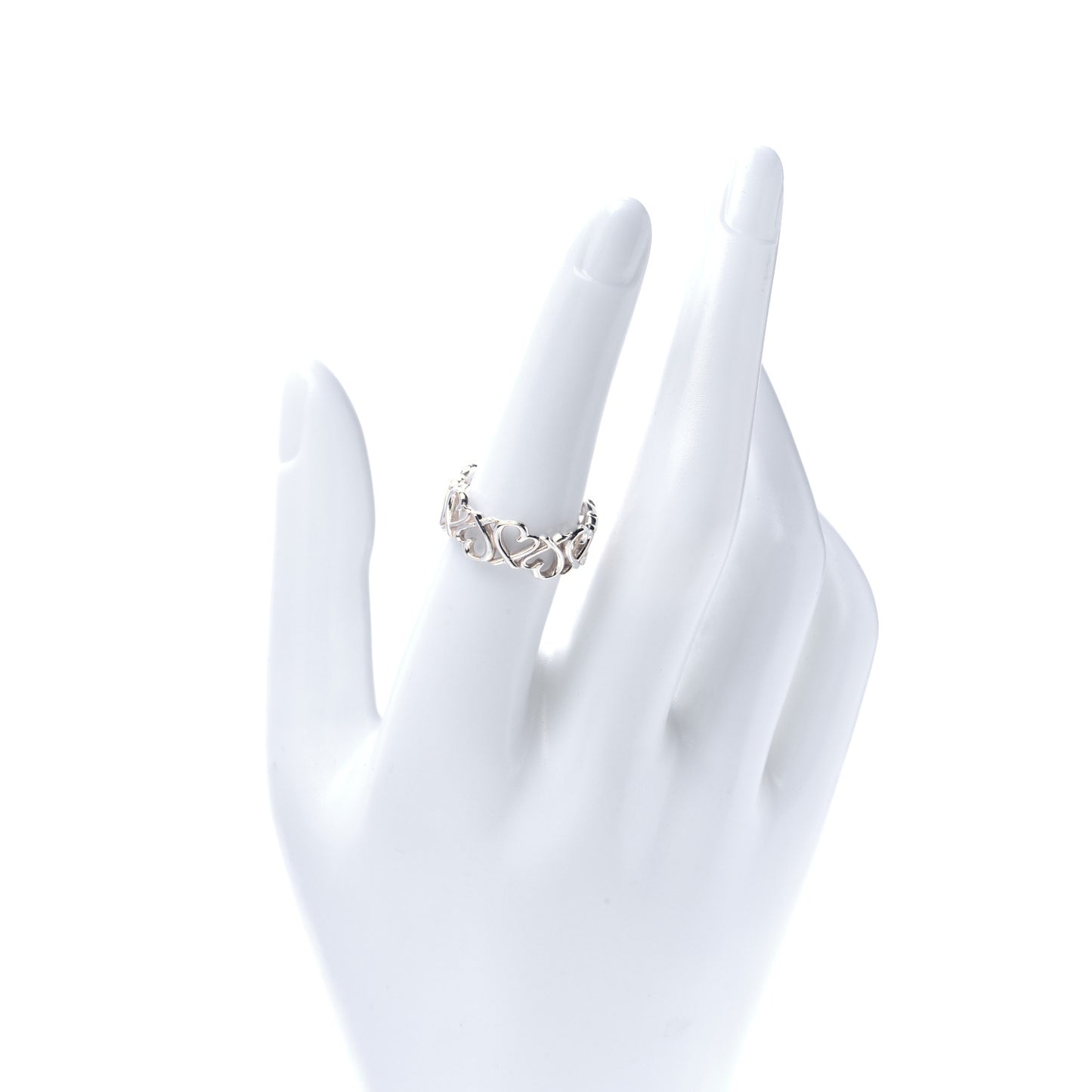 Sterling Silver Paloma Picasso Loving Heart Band Ring 54 7