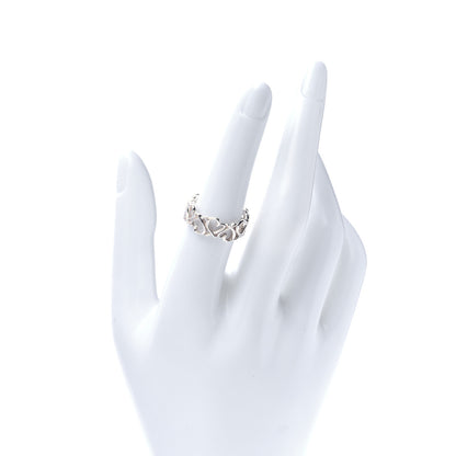 Tiffany Sterling Silver Paloma Picasso Loving Heart Band Ring 54 7 2 of 5