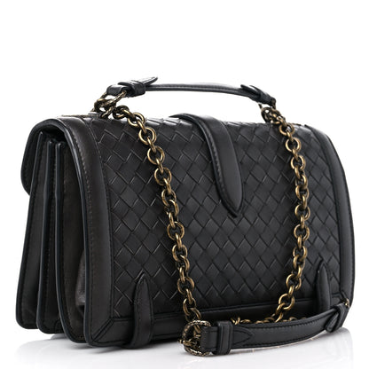Bottega Veneta French Calfskin Intrecciato City Knot Bag Grey 3 of 13