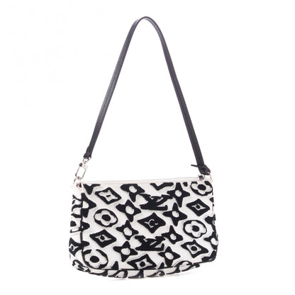 Louis Vuitton X UF Tufted Monogram Pochette Accessories White Black 2 of 7