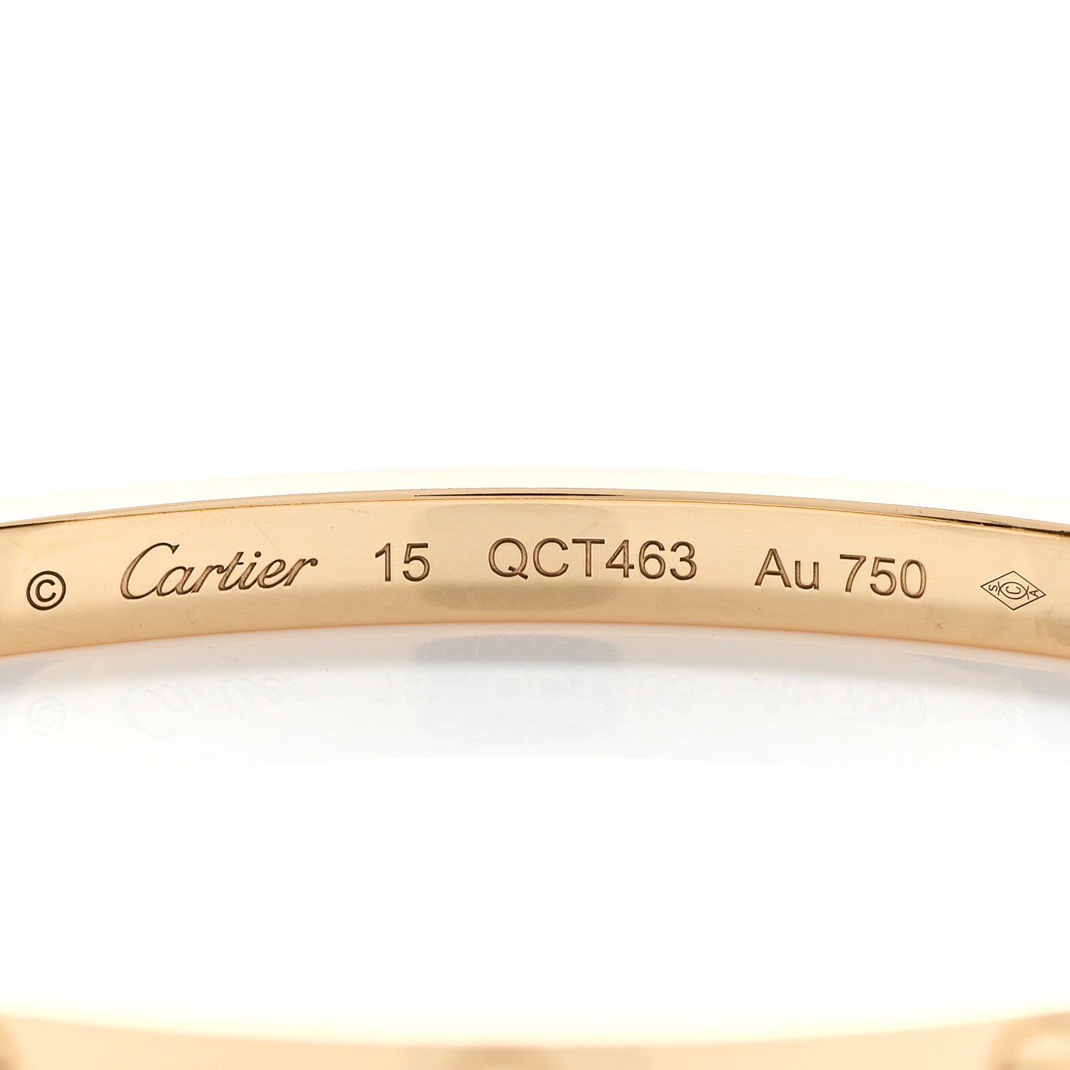 Cartier 18K Yellow Gold Small LOVE Bracelet 15 3 of 5