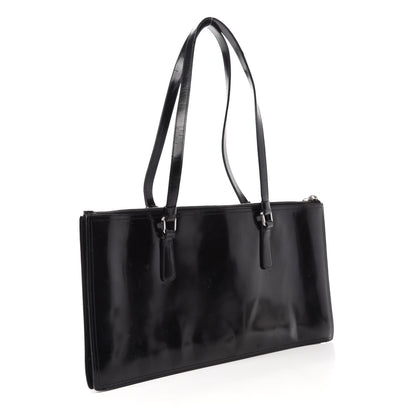 Prada Spazzolato Shoulder Bag Black 3 of 14