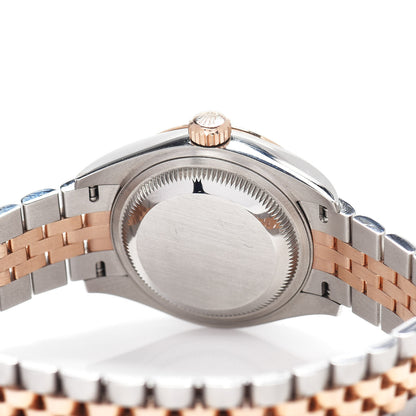 Rolex Stainless Steel 18K Everose Gold Diamond 28mm Oyster Perpetual Datejust Watch Sundust 279171 4 of 5