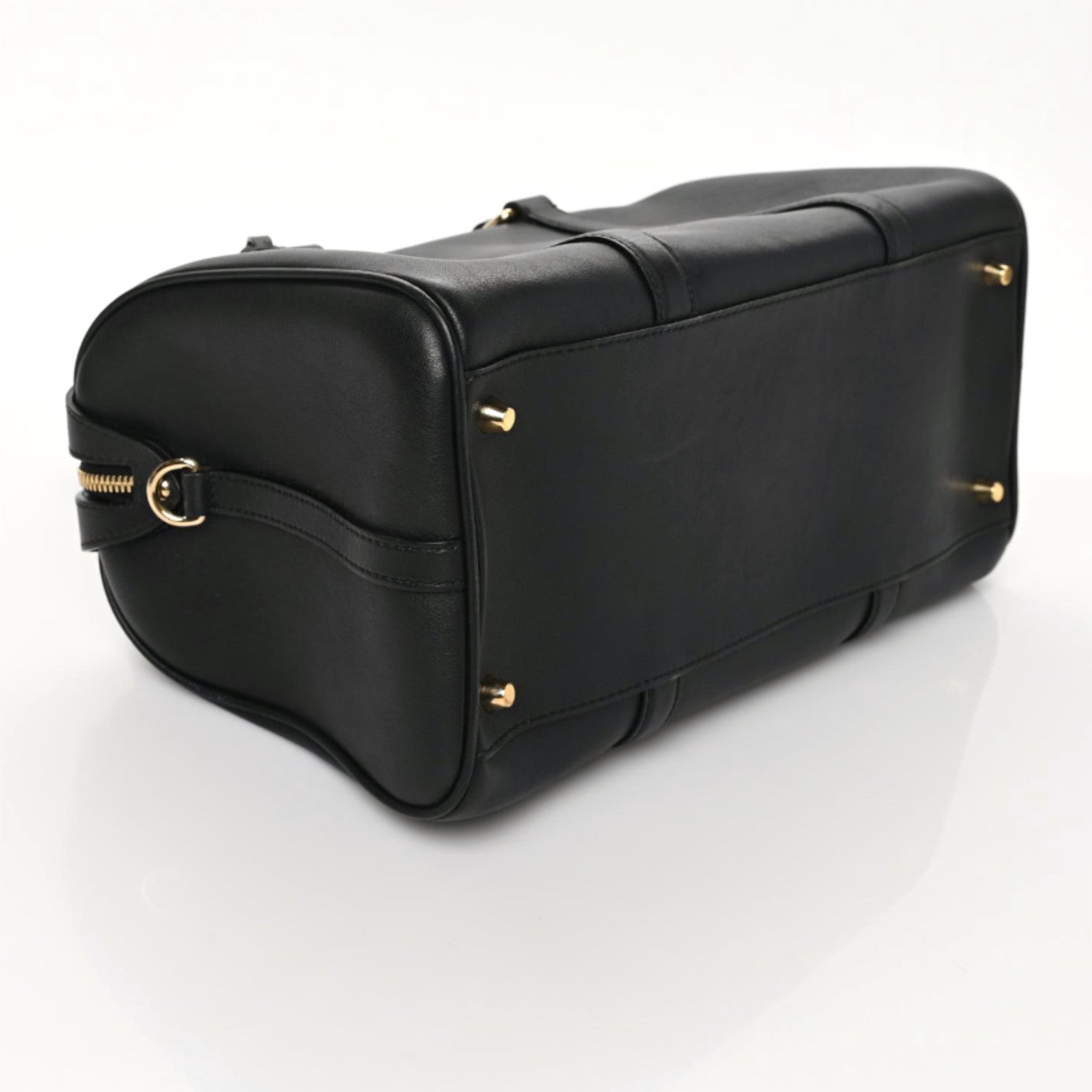 Burberry Derby Calfskin Medium Alchester Bowling Bag Black 4 of 10
