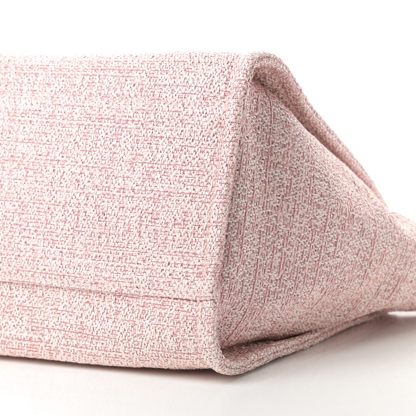 Straw Lurex Medium Deauville Tote Pink