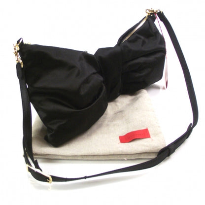 Valentino Garavani Satin Noeud d'Amour Bow Clutch Black 3 of 8
