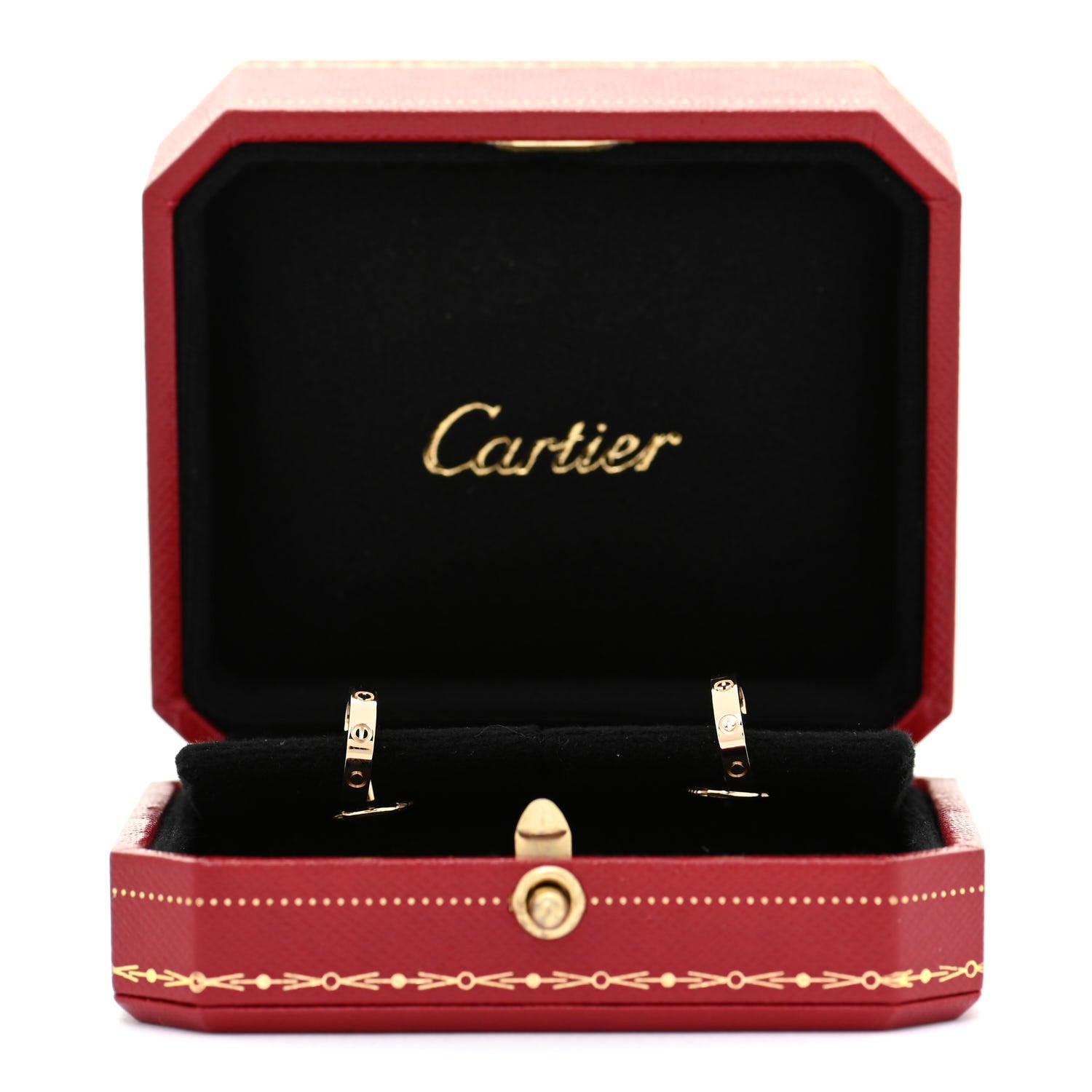 Cartier 18K Yellow Gold Small LOVE Hoop Earrings 7 of 7