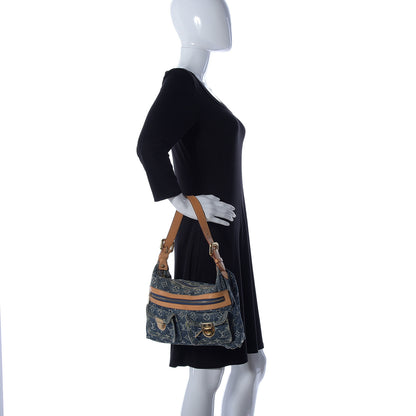 Louis Vuitton Monogram Denim Baggy PM Blue 2 of 10