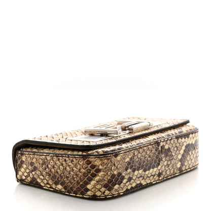 Fendi Snakeskin 3Baguette Shoulder Bag Natural Multicolor 4 of 10