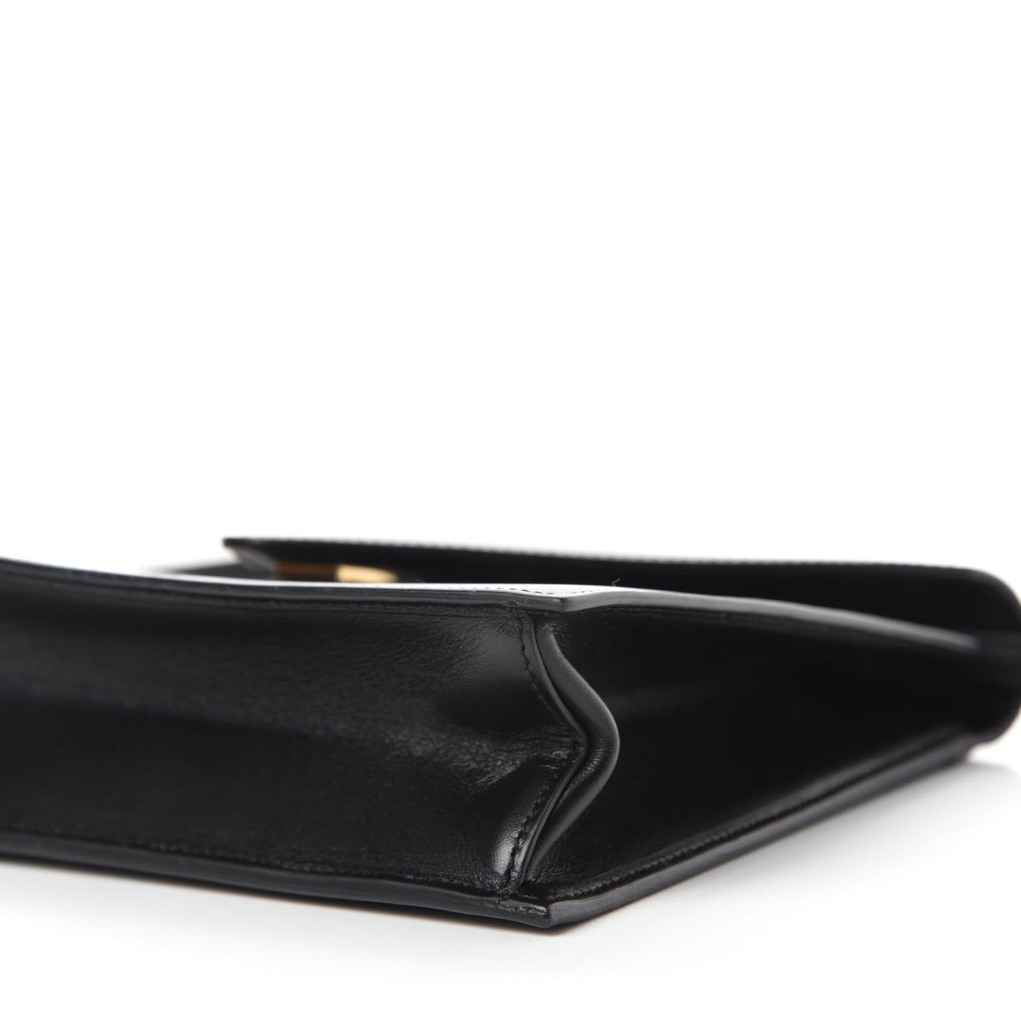 Smooth Calfskin Edwige Shoulder Bag Black