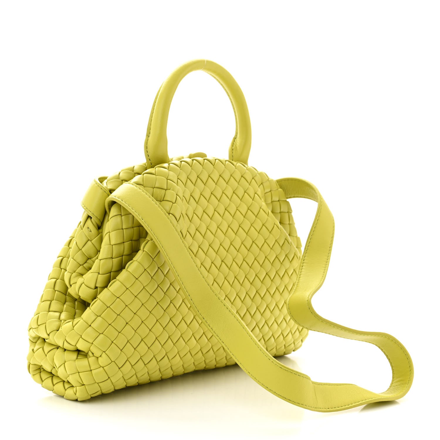 Bottega Veneta Nappa Intrecciato Small Padded The Handle Tote Kiwi 3 of 10