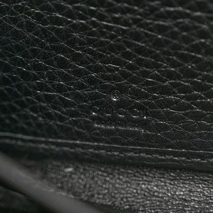 Gucci Pebbled Calfskin Soho Zip Around Wallet Black 7 of 8