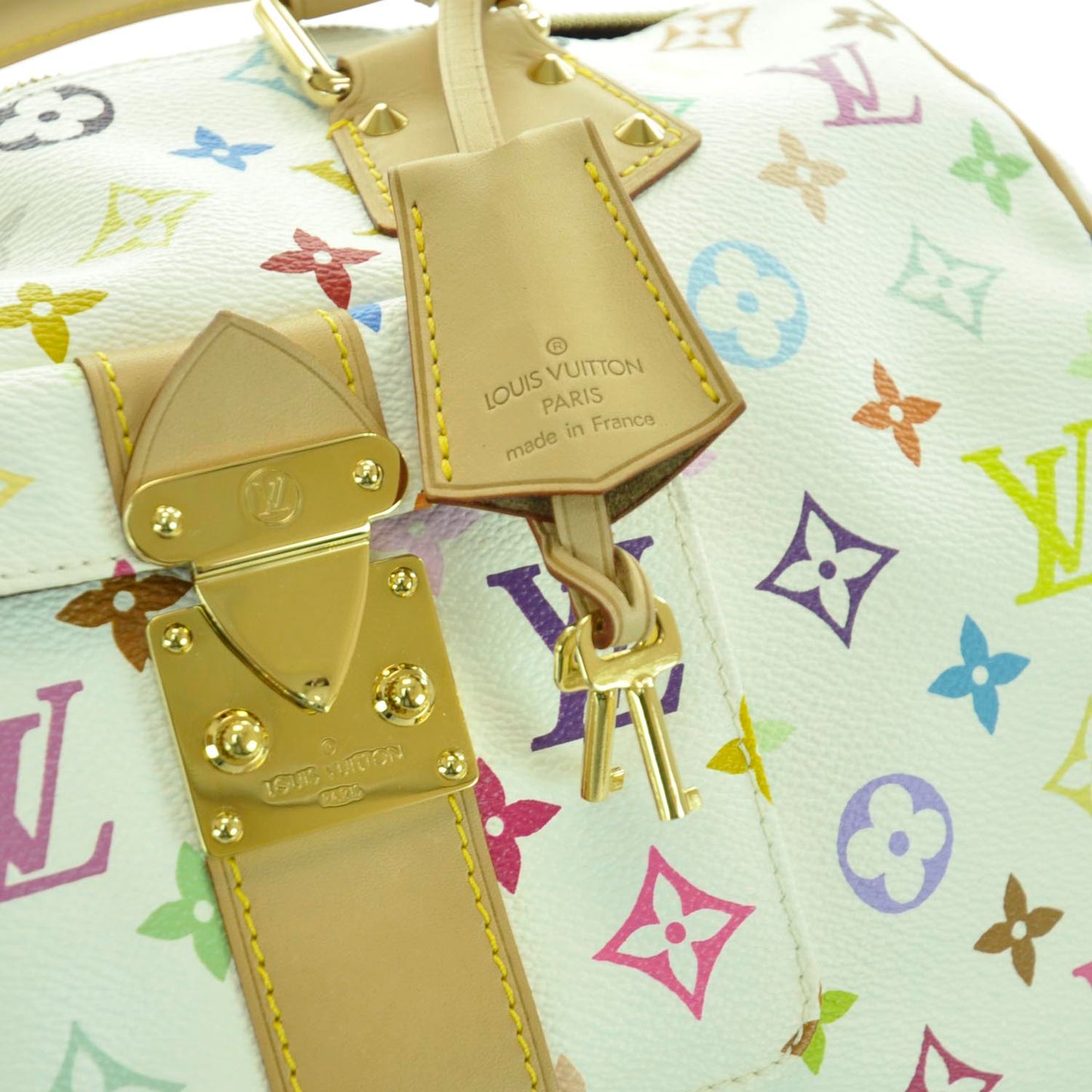 Monogram Multicolor Speedy 30 White
