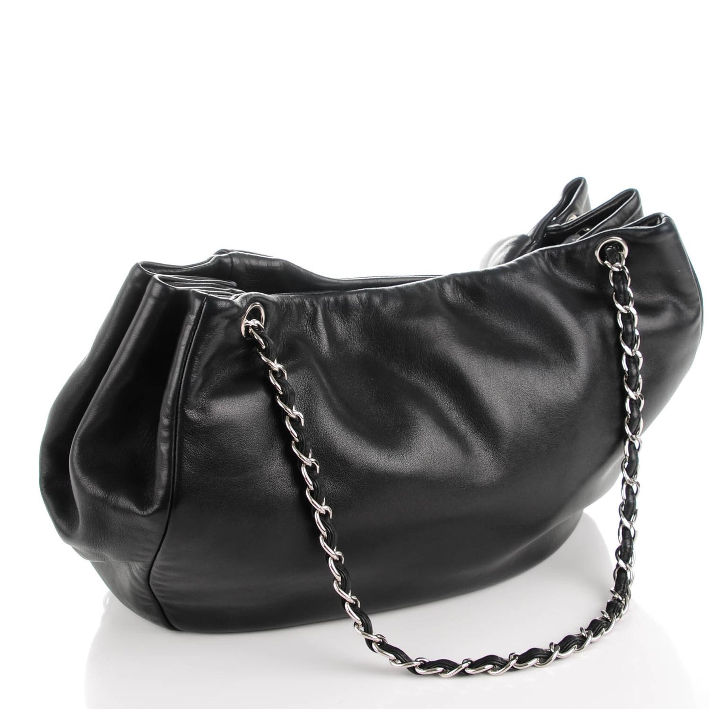 Lambskin Sensual Hobo Black