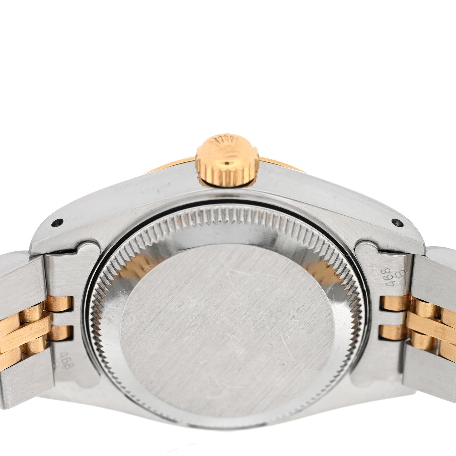 Rolex Stainless Steel 18K Yellow Gold 26mm Oyster Perpetual Datejust Watch Black 69173 4 of 4