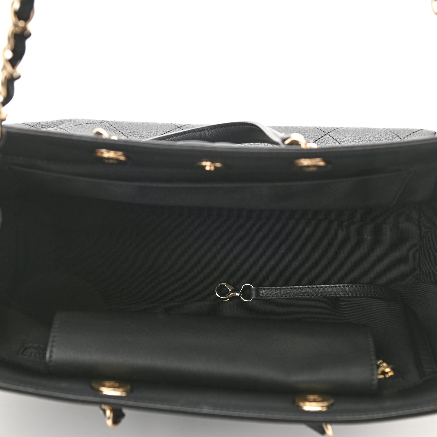 Bullskin Stitched Medium Shopping Bag Black
