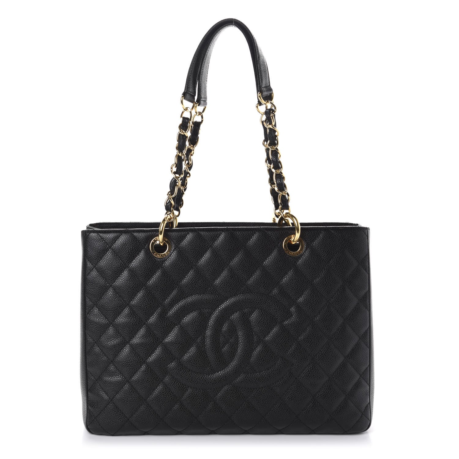 Chanel Caviar Quilted Grand Shopping Tote GST Black 1 of 11