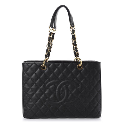 Chanel Caviar Quilted Grand Shopping Tote GST Black 1 of 11