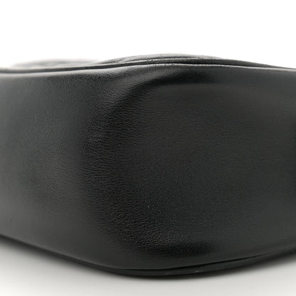 Gucci Calfskin Matelasse Small GG Marmont Chain Shoulder Bag Black 10 of 12